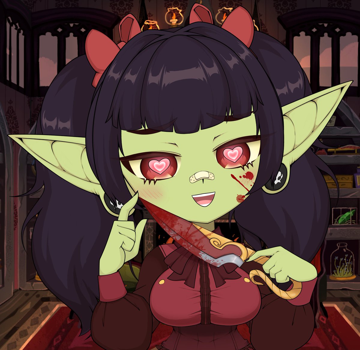 Phoebe Bane🔪| Goblin VTuber tweet media