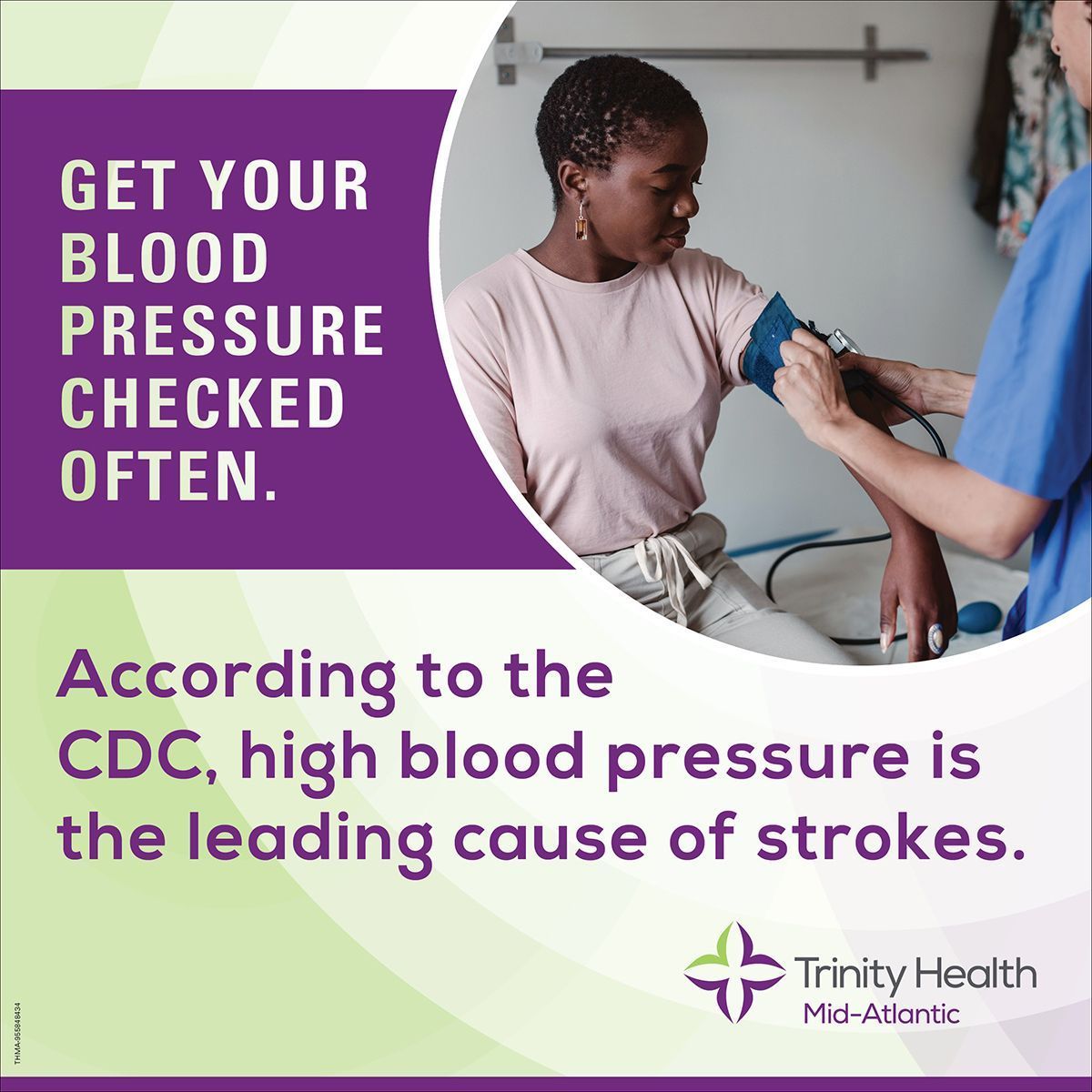 trinityhealthma's tweet photo. More than 795,000 people in the United States are affected by strokes annually. According to the CDC, high blood pressure is the leading cause of strokes. Get your blood pressure checked often. #StrokeMonth #BloodPressure https://t.co/6vmUjl6Xku