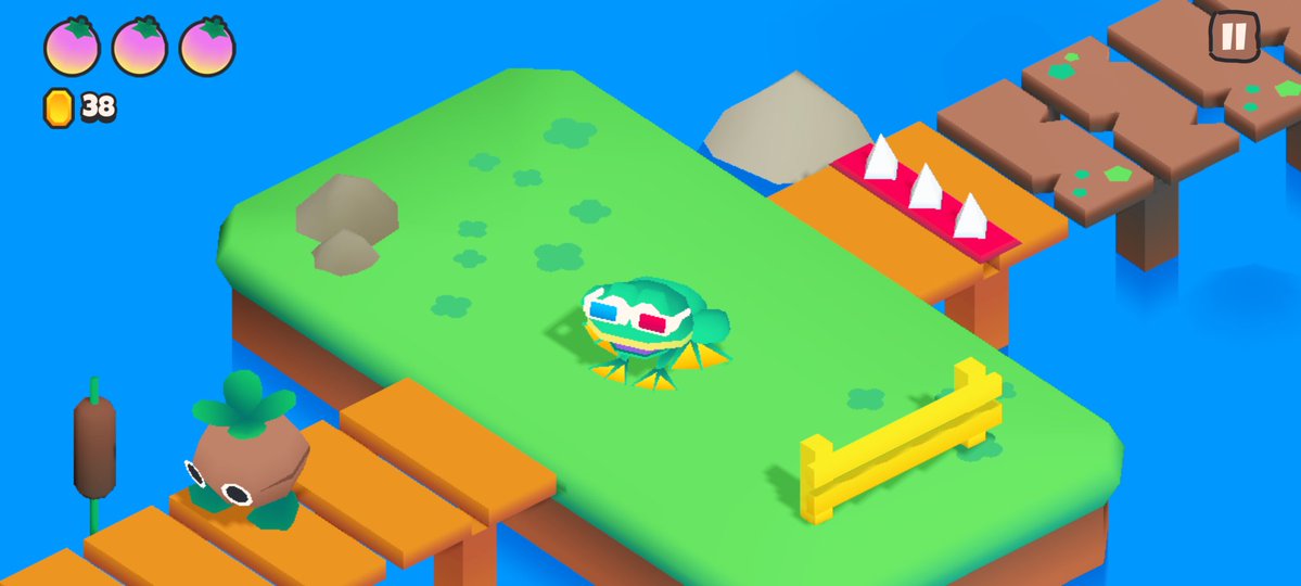 TheTravelerDev's tweet photo. Just completed Bufo Jump by @Neutronized! Got all the fruit for the good ending 🍎

Such a charming game. The colorful art style, smooth controls, and soundtrack by @tohomoko were all fantastic. I definitely recommend it.

#indiegame #indiedev https://t.co/i1gjVgpOo4