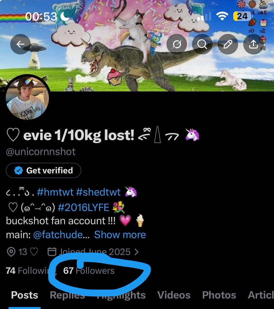 ♡ evie 1/10kg lost! ᯠྀི 𓇮 ᯄ 🦄 tweet media