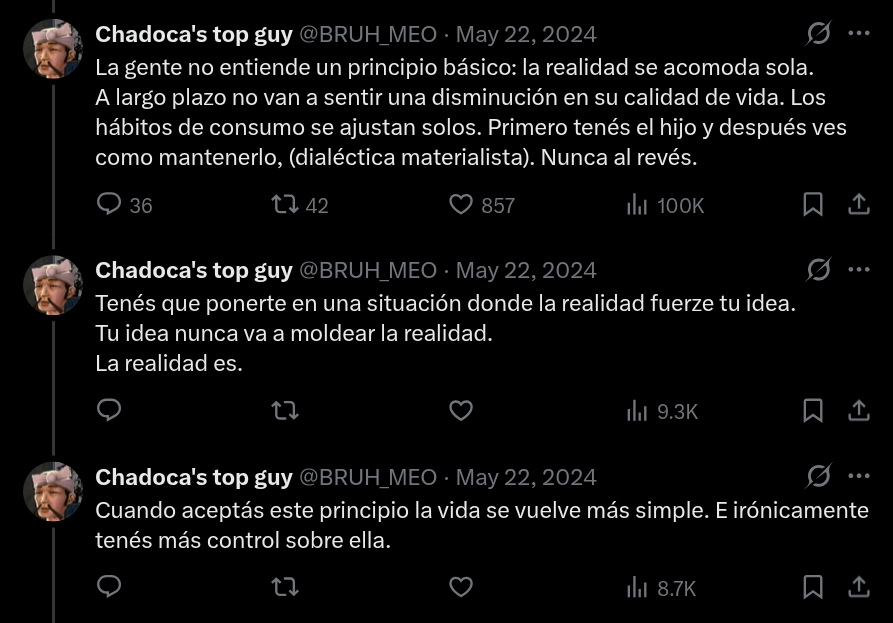 Chadoca's top guy tweet media