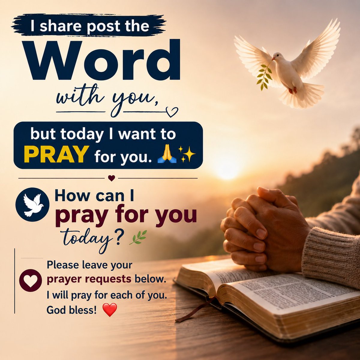 Boss656540Boss's tweet photo. No matter what you’re facing right now, you don’t have to carry it alone. ✨🙏
If you need prayer, encouragement, or someone to stand with you in faith, feel free to share below. 🕊️❤️
#PrayerRequest #Faith #AllWorld #GodIsGood https://t.co/HSO6gKXYvr