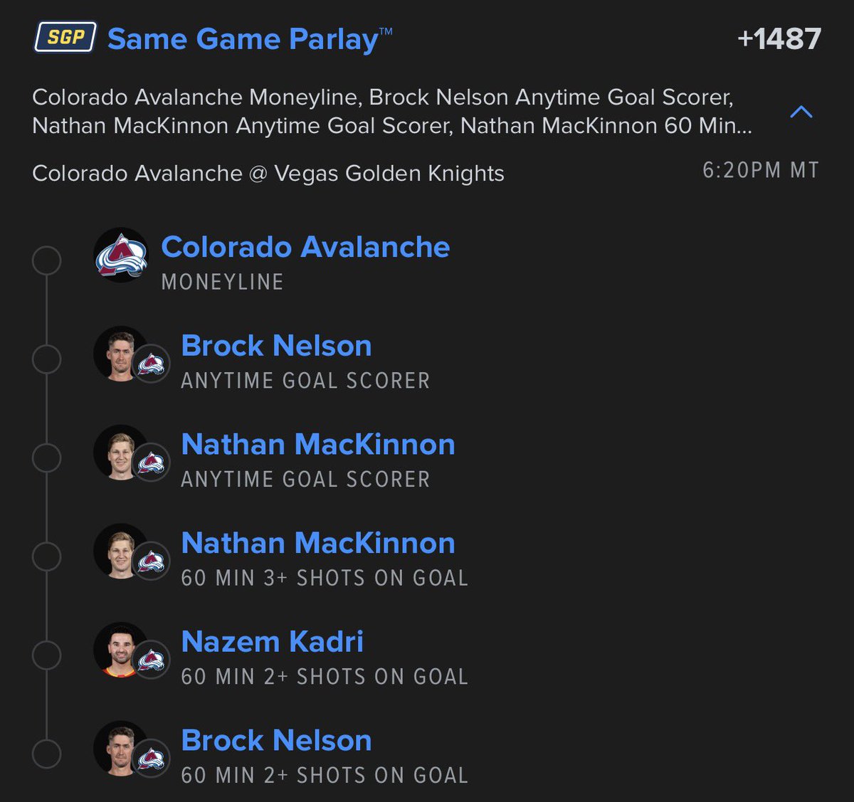 aybrowne's tweet photo. There’s the play. #GoAvsGo https://t.co/kVFgnAbzXG