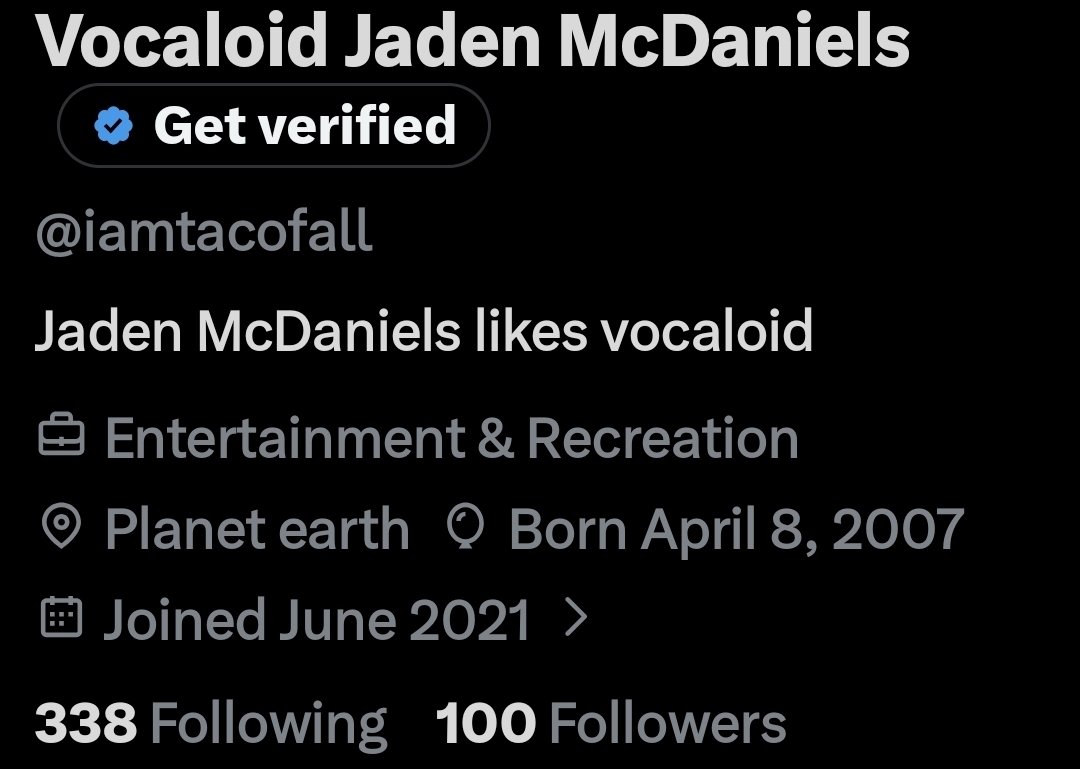 Vocaloid Jaden McDaniels tweet media