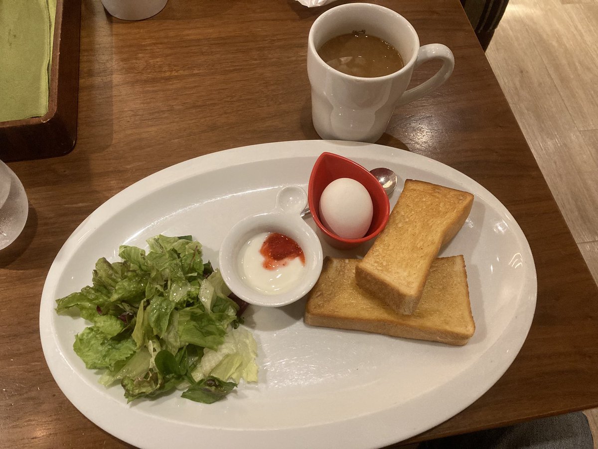 lotus4805's tweet photo. 昨日の朝は、むさしの森珈琲でモーニング、うまし。 https://t.co/qankhkuUid