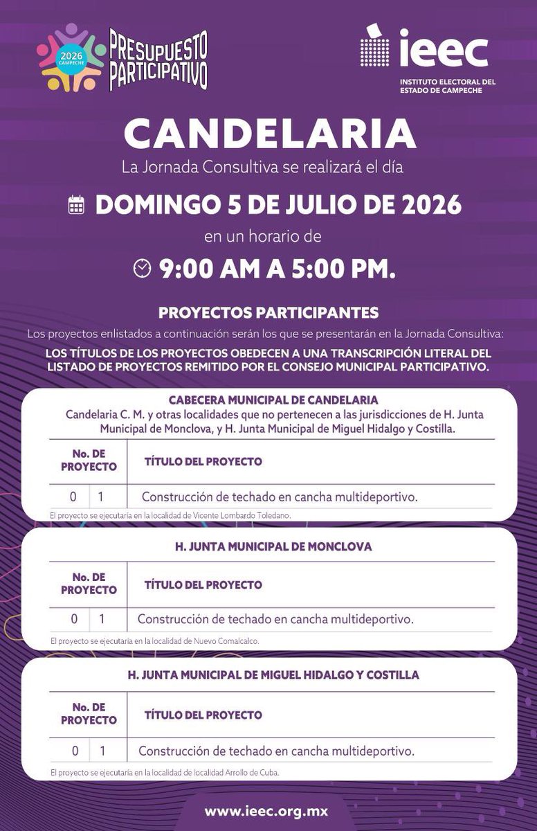 Tribunal Electoral del Estado de Campeche tweet media