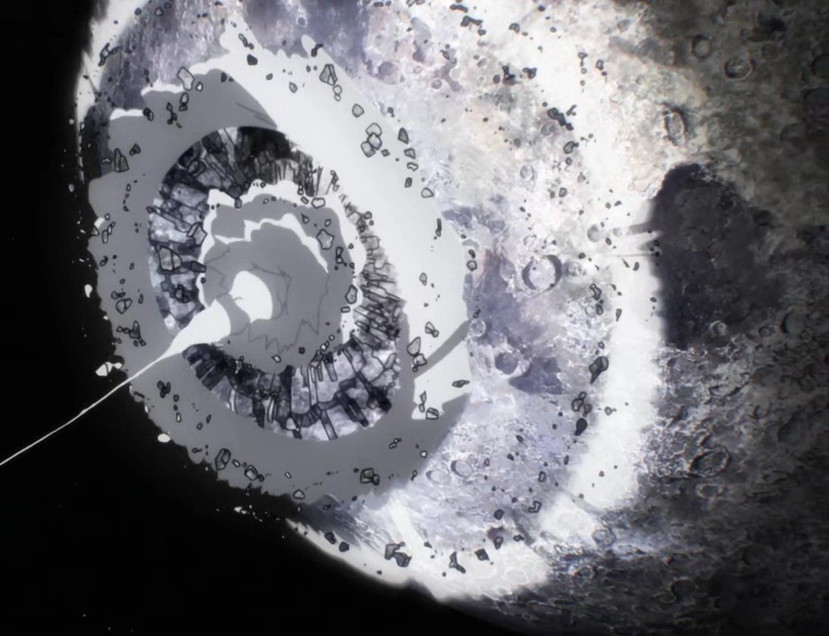 oldnotweak's tweet photo. Should this full speed attack land, it’d have enough force to send them both digging INTO the moon’s surface, and it wouldn’t have taken them long to emerge out of the other side of it. https://t.co/LWQSLQCQv0