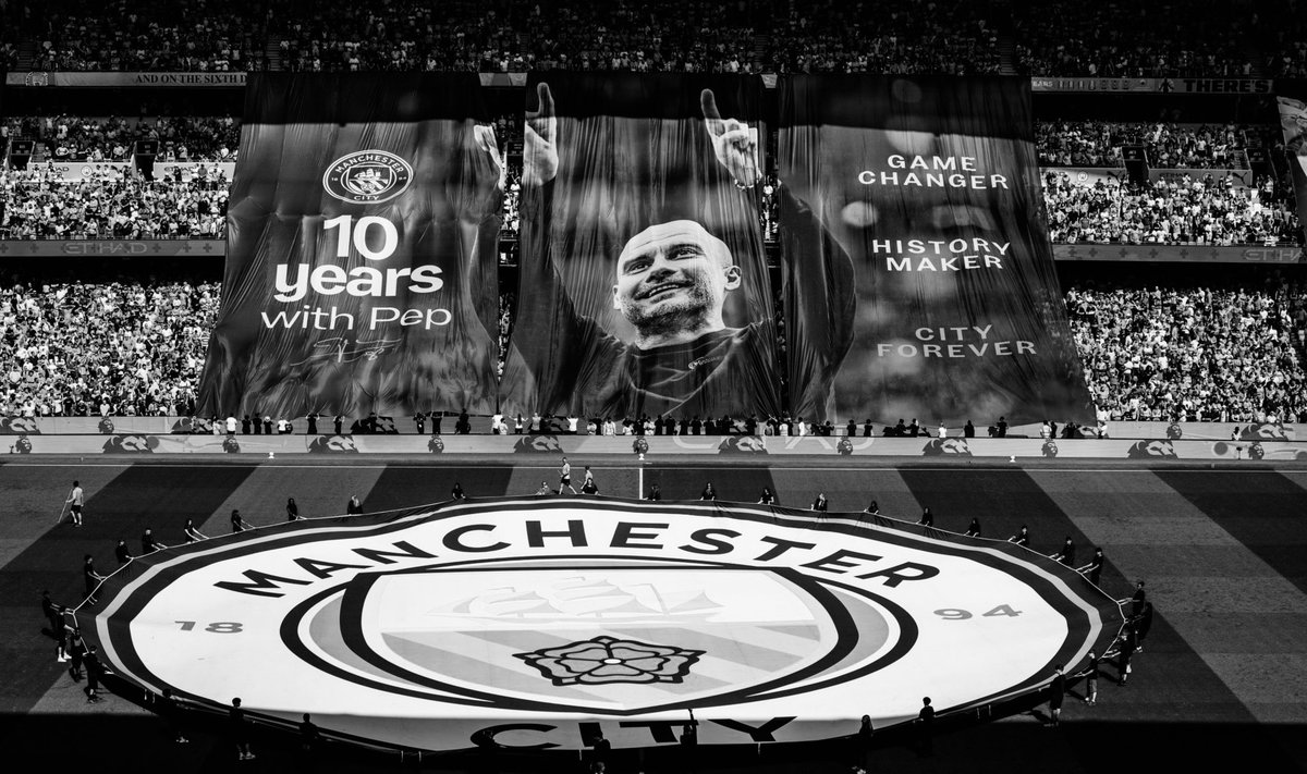 FPL_NaLi's tweet photo. Game Changer. 

History Maker. 

City Forever. 

Pep Guardiola 🖤 https://t.co/7Y9sm011Zb