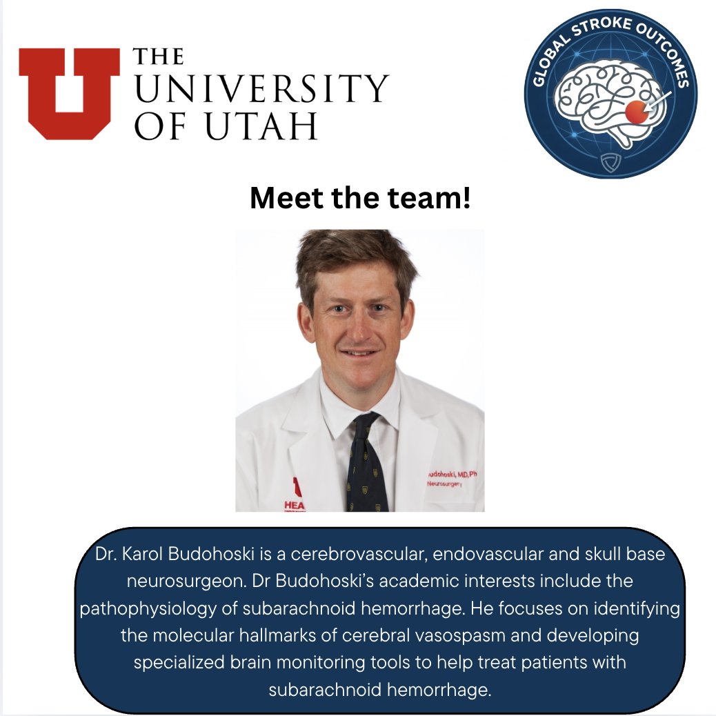 GSO_Utah's tweet photo. Meet the team behind the GSO study!

GSO was first started by Dr. Budohoski and Dr. Nguyen at the University of Utah. 

We are still recruiting!

Contact globalstrokeoutcomes@gmail.com or visit https://t.co/mWIInEk3qv for more details. https://t.co/0Ot8Hy5kfi