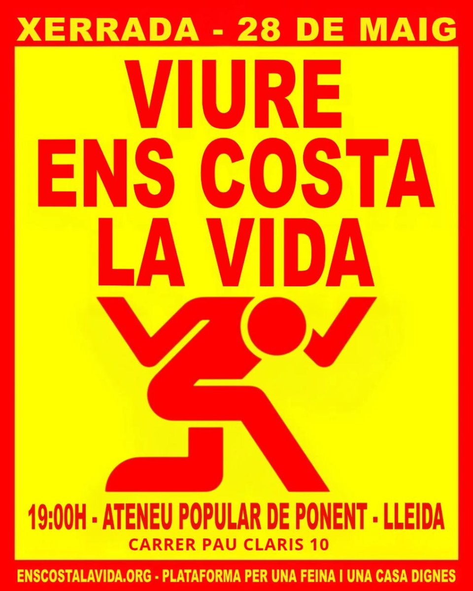 PAHLleida's tweet photo. Ja n'has tingut prou de tenir un salari de merda? 💸 T'has cansat de deixar-te el sou només per poder viure? https://t.co/gX3DjAQsXe