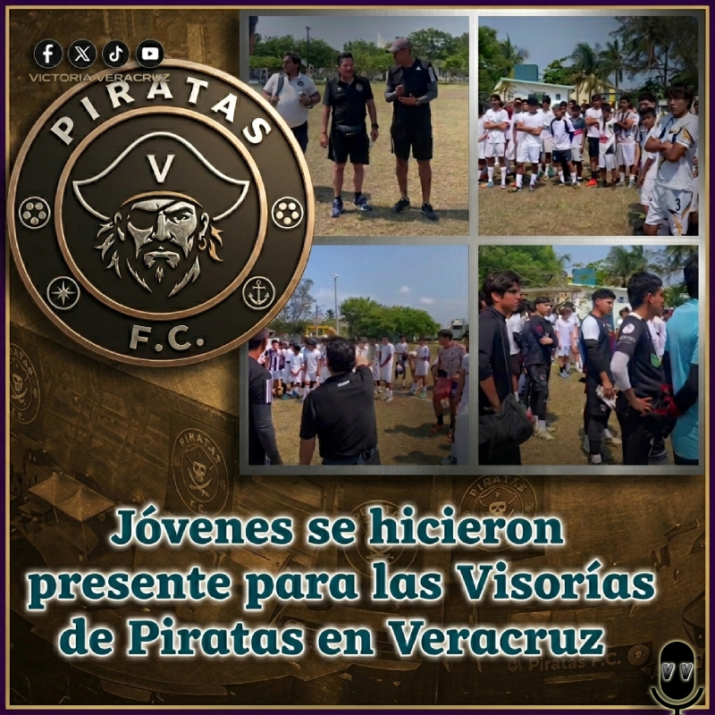 Victoriaveracru's tweet photo. 🏴‍☠️⚽ Centenares de Jóvenes se hicieron presentantes desde el día de ayer en la U.D. Flores del Valle (Veracruz) para las visorías de Piratas F.C.
Nota completa: https://t.co/naHlSeuUi8 https://t.co/0NFAoHtmrd