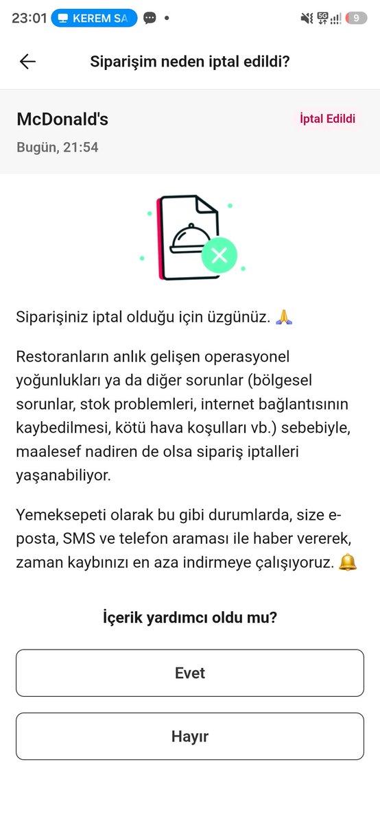 krmtr61's tweet photo. 1 saat bekletip 4 dondurmayı iptal eden rezil firma yemek sepeti dalga geçiyosunuz lan artık.@yemeksepeti https://t.co/U9XQiGtQJr