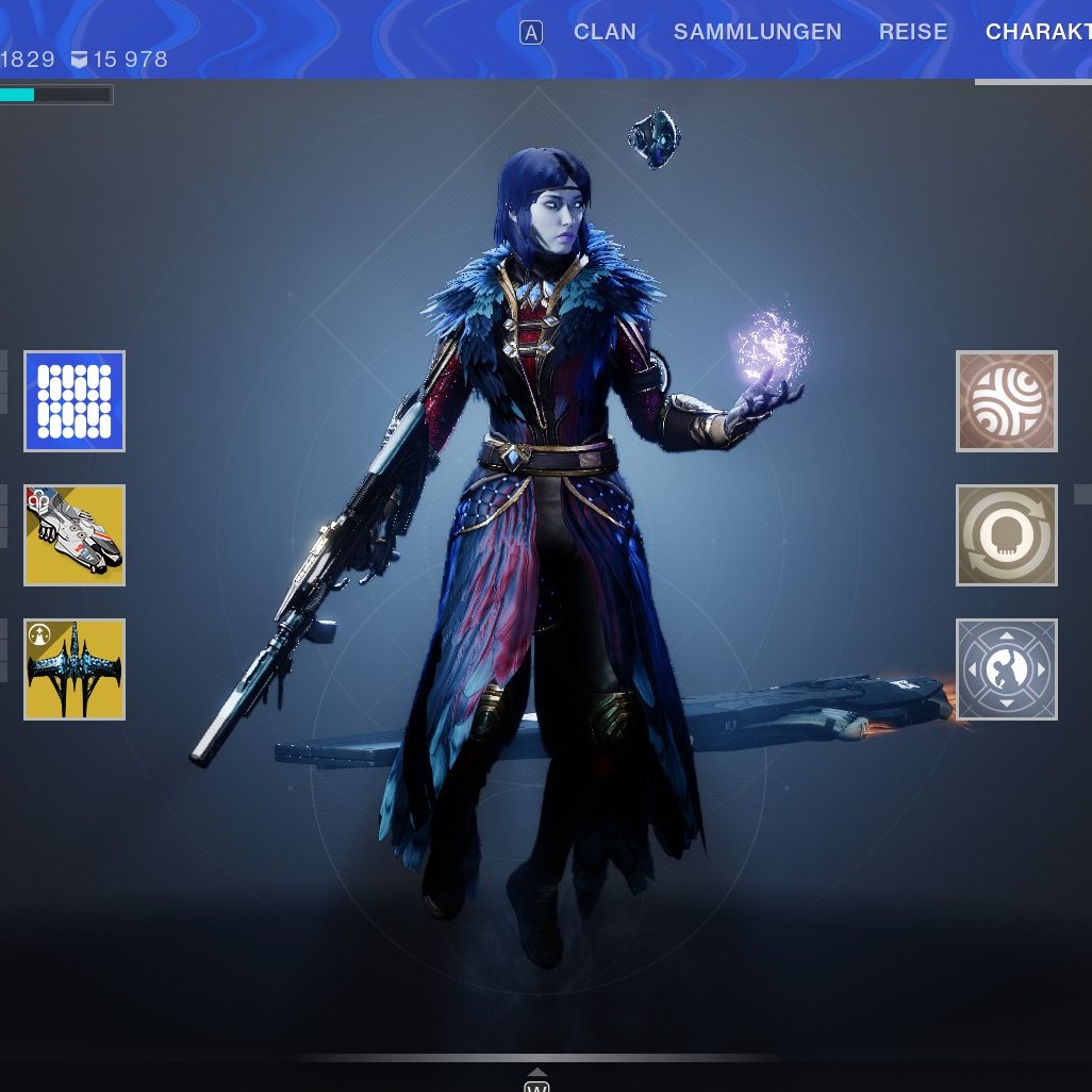 VenthiaT's tweet photo. QRT with your Guardian and your Ghost
My void warlock Maryden and her Ghost Fenrir https://t.co/JGhu6VSaTn