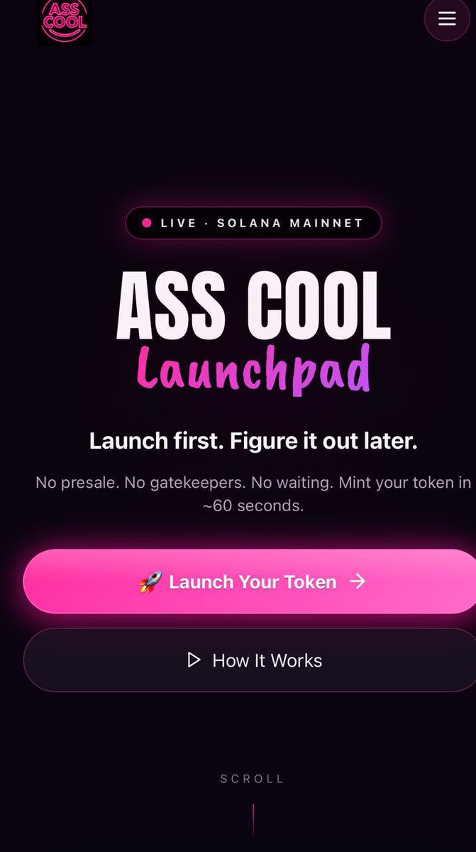 pvt_patrice's tweet photo. 🚨 Most meme launchpads don’t have a meme problem.

They have a trust problem.
Fake liquidity. Hidden mint functions. Unsafe wallet approvals. Projects disappearing overnight.

Crypto became too easy to launch and too hard to trust.
That’s why AssCool is building differently 🧵