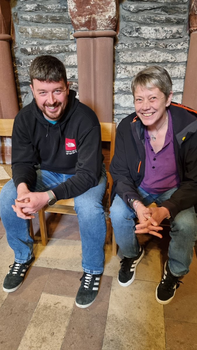 FRuss247's tweet photo. Had a lovely  day yesterday at St Magnus Cathedral.  Zara was playing her 🎻.  She was nervous and needed daddy. We found him and had a  chat. We also found Marwick's hole. This is where witches were put prior to being hanged. #history #stmagnuscathedral #Orkney https://t.co/RWqWEPHO6G