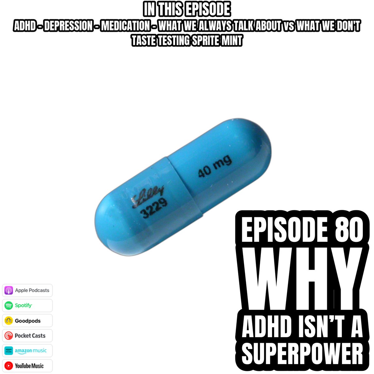 _varietyshowpod's tweet photo. I know I said no episode tomorrow but guilt got to me.  It's not an ordinary episode but I would ask you still listen.
Episode 81 - Why ADHD isn't a superpower
#ADHD #Depression #Medication #Podcast https://t.co/TXbW7FT9Zu