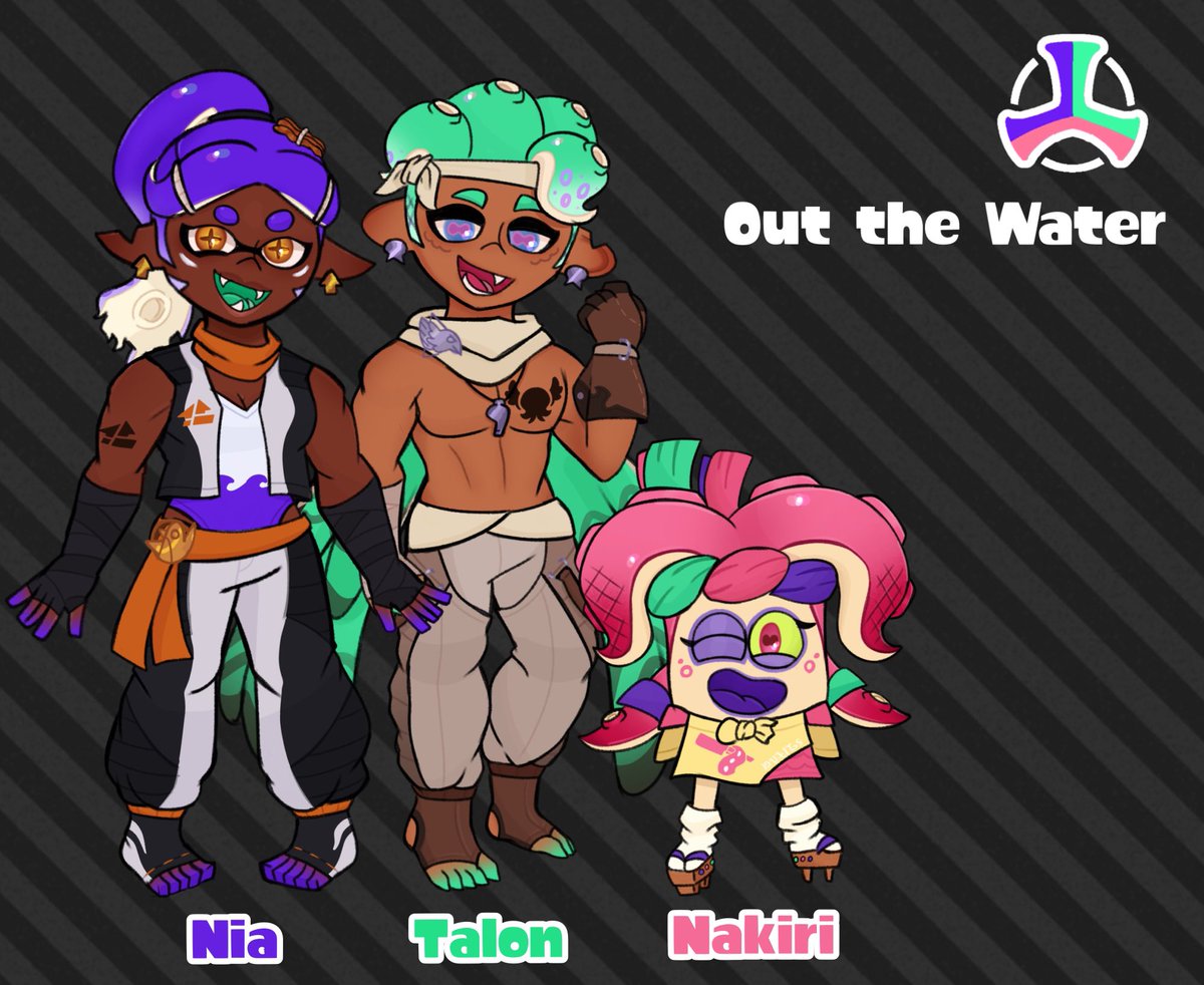 SBL0ver30000_'s tweet photo. Officially presenting OUT THE WATER’S REDESIGNS!! With artfight amongst other stuff coming up I wanted to go over all my idols and freshen them up a bit - and out the water got the biggest make over
#SplatoonOC #SplatoonOutTheWater #Splatoon #OC #OriginalCharacter https://t.co/XQi6bTyjYI