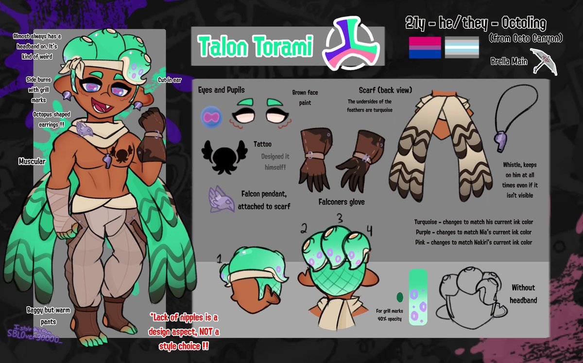 SBL0ver30000_'s tweet photo. Officially presenting OUT THE WATER’S REDESIGNS!! With artfight amongst other stuff coming up I wanted to go over all my idols and freshen them up a bit - and out the water got the biggest make over
#SplatoonOC #SplatoonOutTheWater #Splatoon #OC #OriginalCharacter https://t.co/XQi6bTyjYI