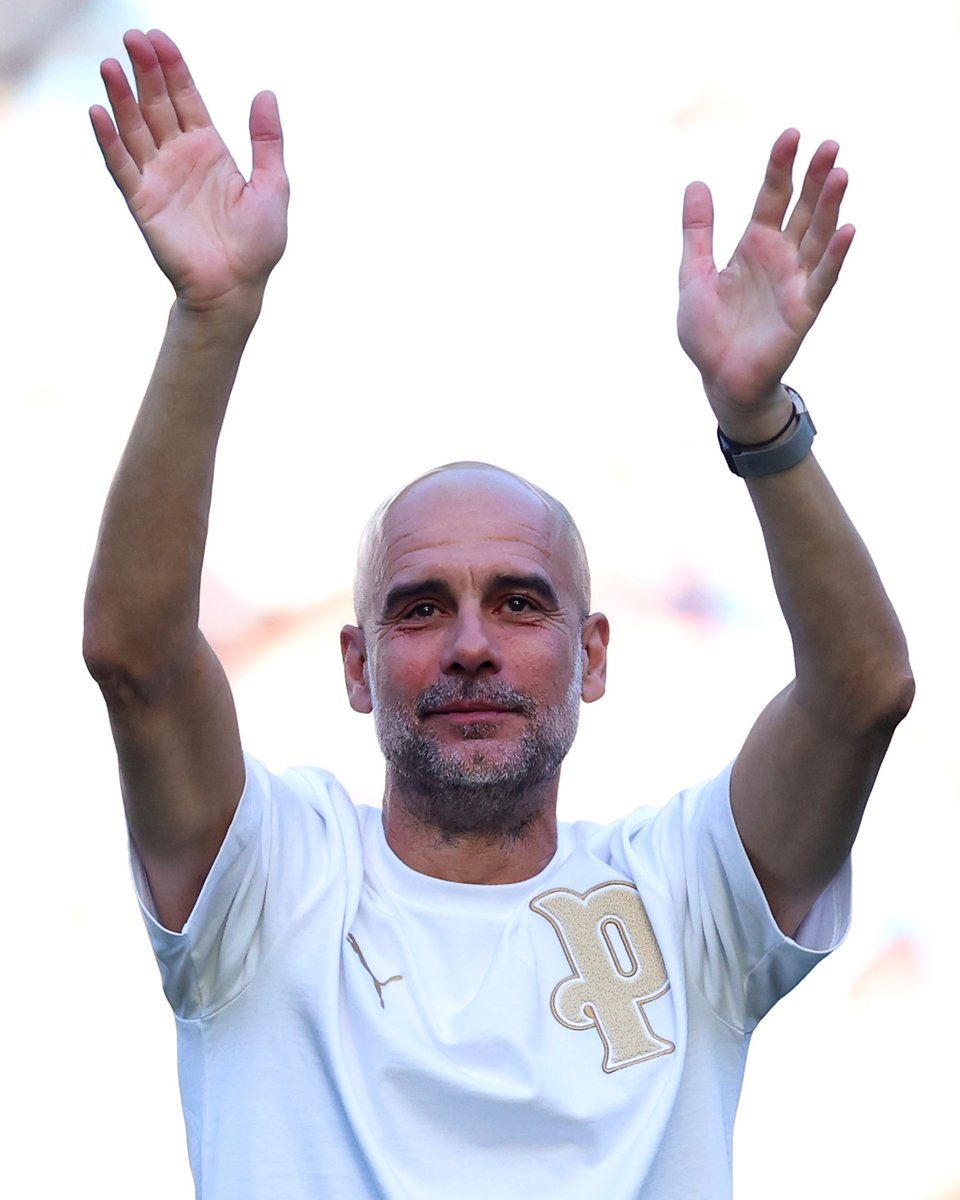 brfootball's tweet photo. Pep Guardiola's farewell to Manchester City 👋 https://t.co/I05ZZSOkaG