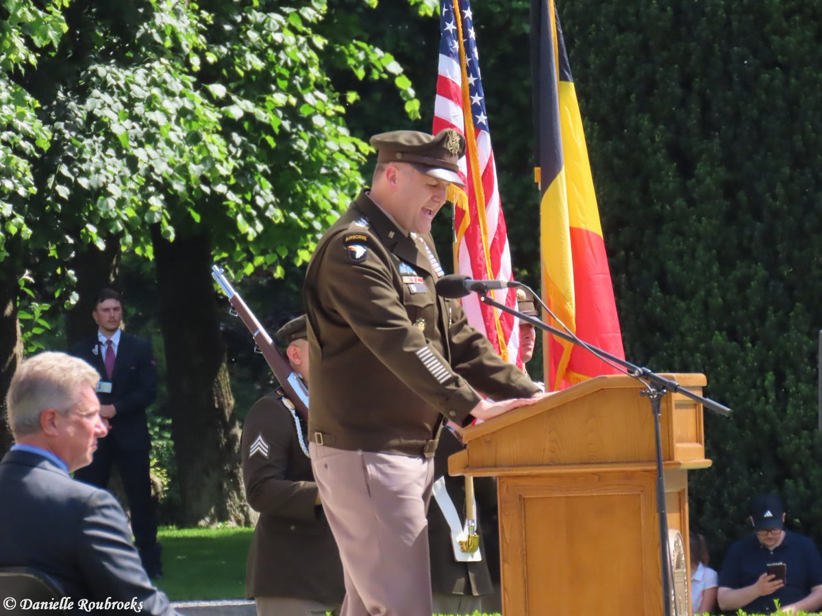 Danelleke13's tweet photo. Memorial Day Ceremony at the Flanders Field American Cemetery in Belgium. #usabmc #memorialday2026 #aomda https://t.co/iEKdI6Xcts