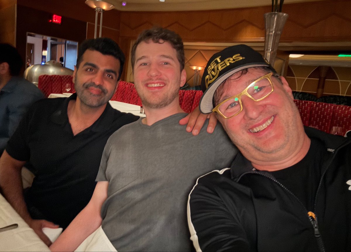 phil_hellmuth's tweet photo. World Class Founders @Krishan499 @joshluber

Krishan and Josh spoke at my “Founders Summit”: stunning!

When the smartest people in the world in their industry teach, it is a different level…Wifey came by for “10 minutes” and stayed for 5 hours because she was learning so much! https://t.co/LA7vlnGqA1