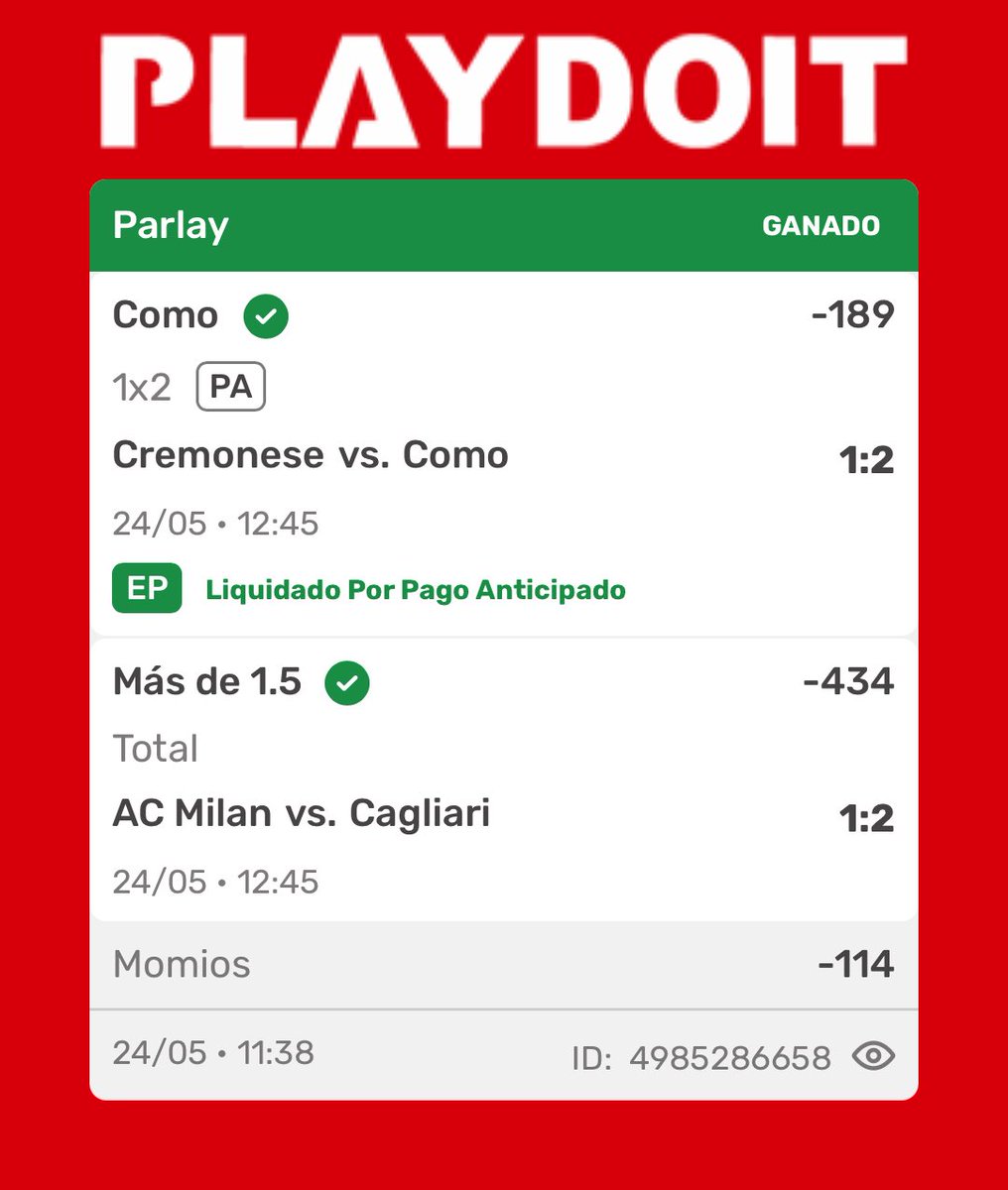 VipCukita's tweet photo. Como estamos ganando en el VIP
#cukitavip #pickmlb
#parlay https://t.co/eZgLy1vZU7
