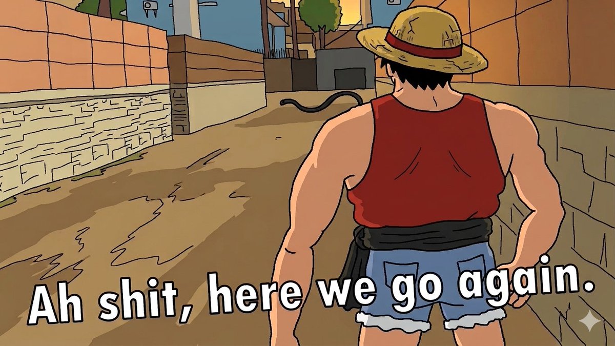 kandelidoo's tweet photo. @WaxandWrigley Luffy after facing final boss the 10th time in one chapter https://t.co/UXO3sGqizC
