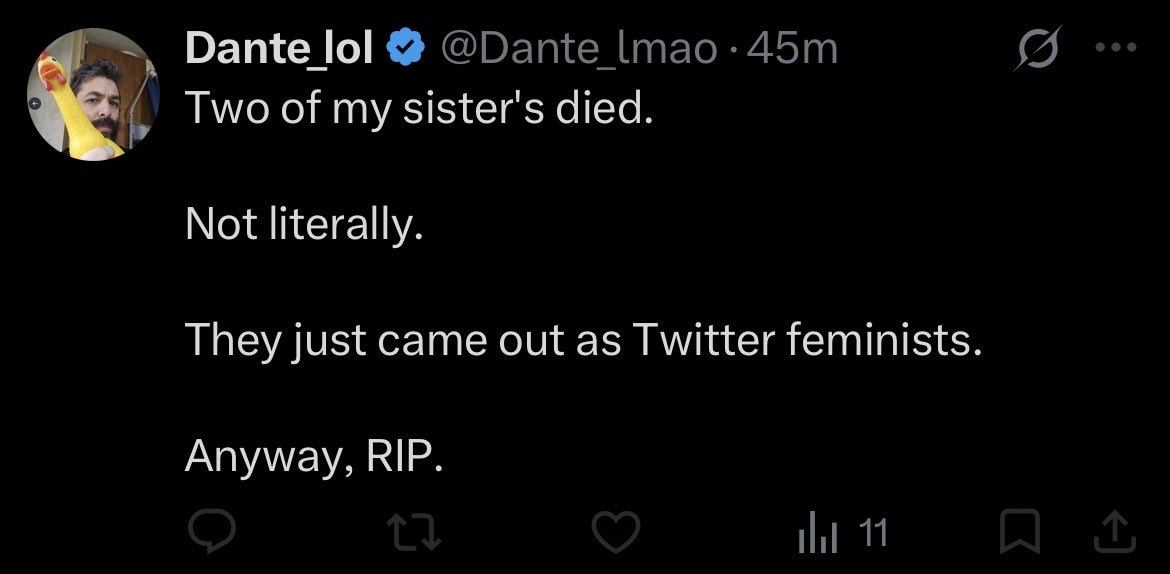 mandasplaining's tweet photo. This is my older half-brother. He's mad because my sister and I recently confronted him about his misogynistic internet activity, so he's lashing out at women online. Clearly, he's unwell. Please take anything he says with a grain of salt. (1/4) https://t.co/gvnmx7PKp0