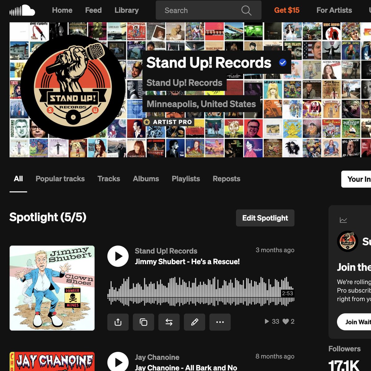 StandUpRecords tweet picture