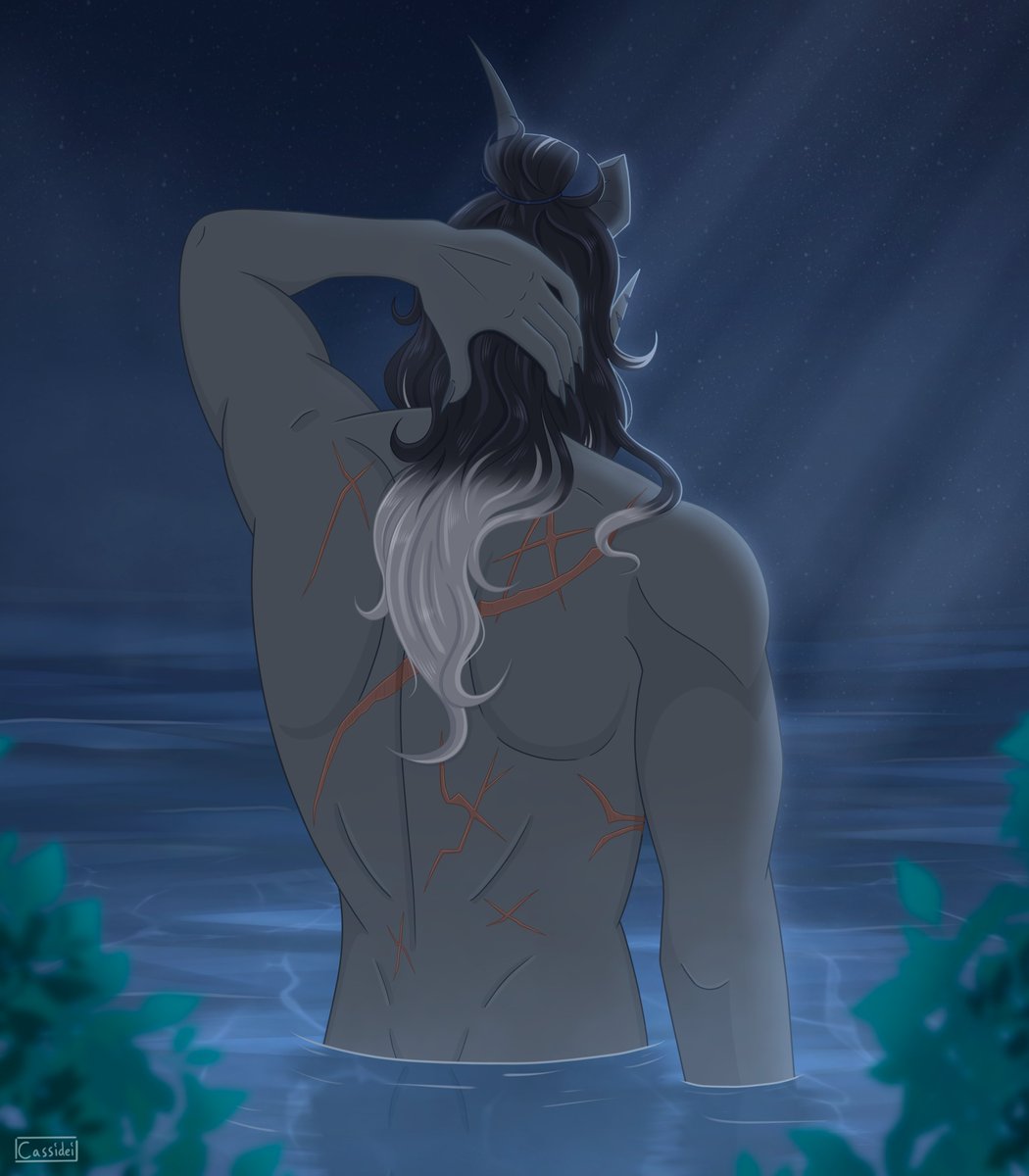 Cassideii's tweet photo. Vulnerability 🌟 Vashran got a new scar last session
#dnd #ocart https://t.co/kNWa9ruBYu