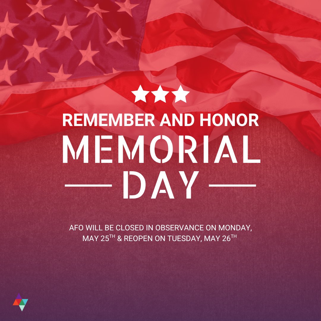 AutismFoundOK's tweet photo. We will  be closed tomorrow in observance of Memorial Day and reopen on Tuesday! https://t.co/GE9iNj8rW2