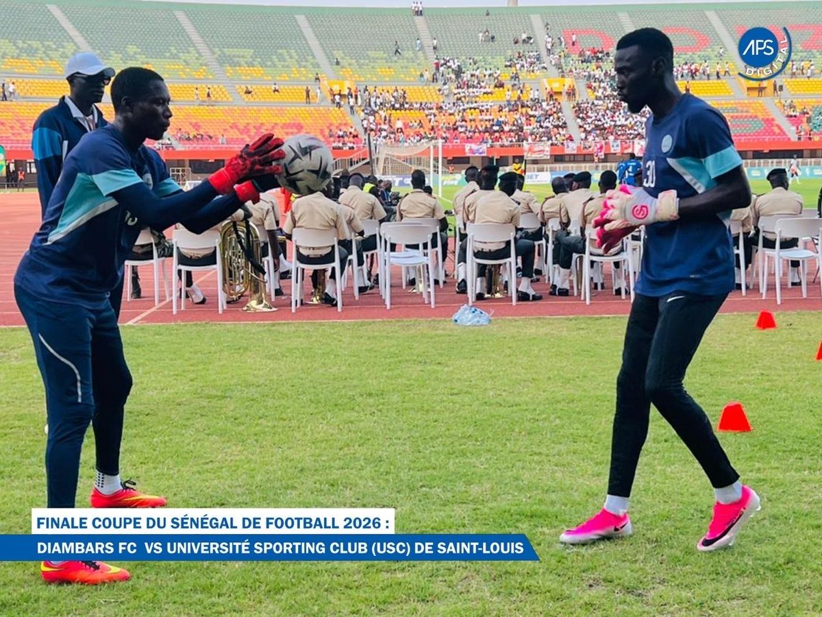APS_Senegal's tweet photo. 🟦 #EnImage - Finale Coupe du Sénégal de football 2026 : Diambars FC vs Université Sporting Club (USC) de Saint-Louis https://t.co/fqZiSg2aWM
