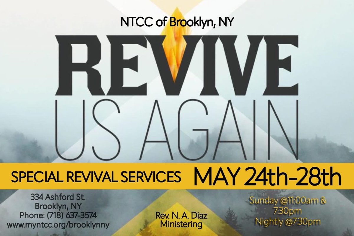ntccbrooklyn's tweet photo. Service was a blessing this morning.  We do it again at 7:30 pm tonight 334 Ashford St. Brooklyn, NY come bring your family and friends. It’s raining on the outside but the Spirit of God raining on the inside was even more. See you in a few hours. https://t.co/U8i1yaIkG0