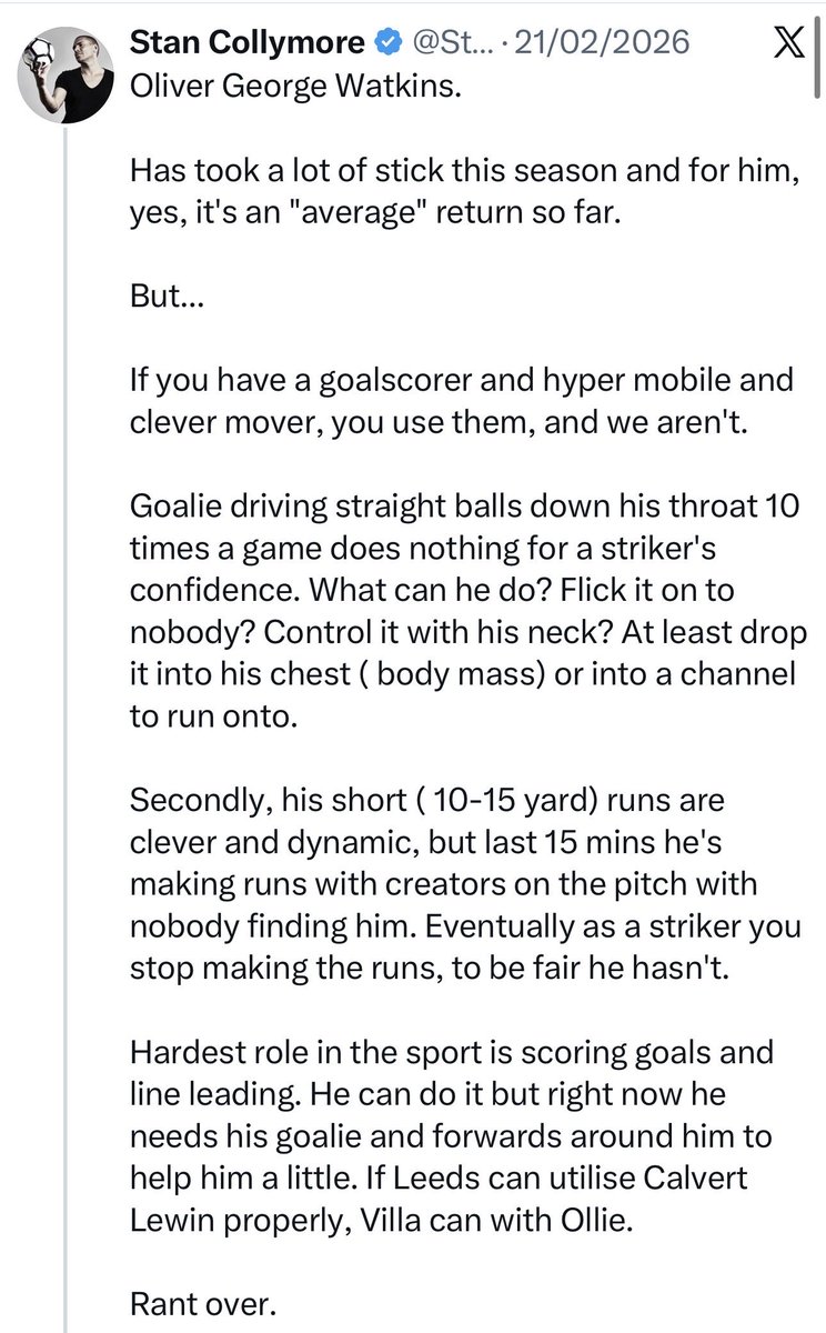Stan Collymore tweet media