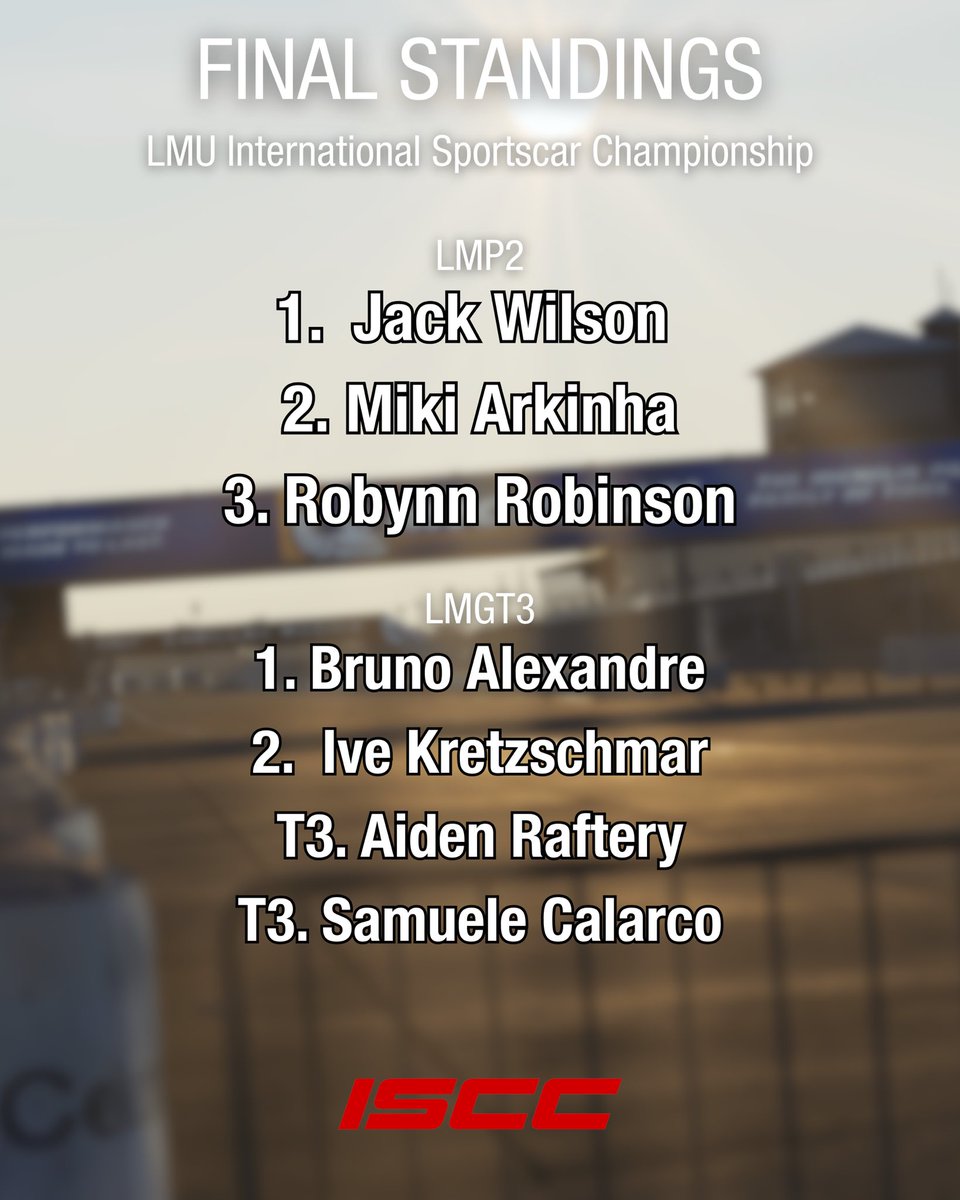 TheReal_TORA's tweet photo. With a bombshell ending to the series, the results are now OFFICIAL and it's time to announce the winners for our second LMU series for TORA ever!

Full results https://t.co/vlCwCHzFcl https://t.co/l0cqP1DFXc