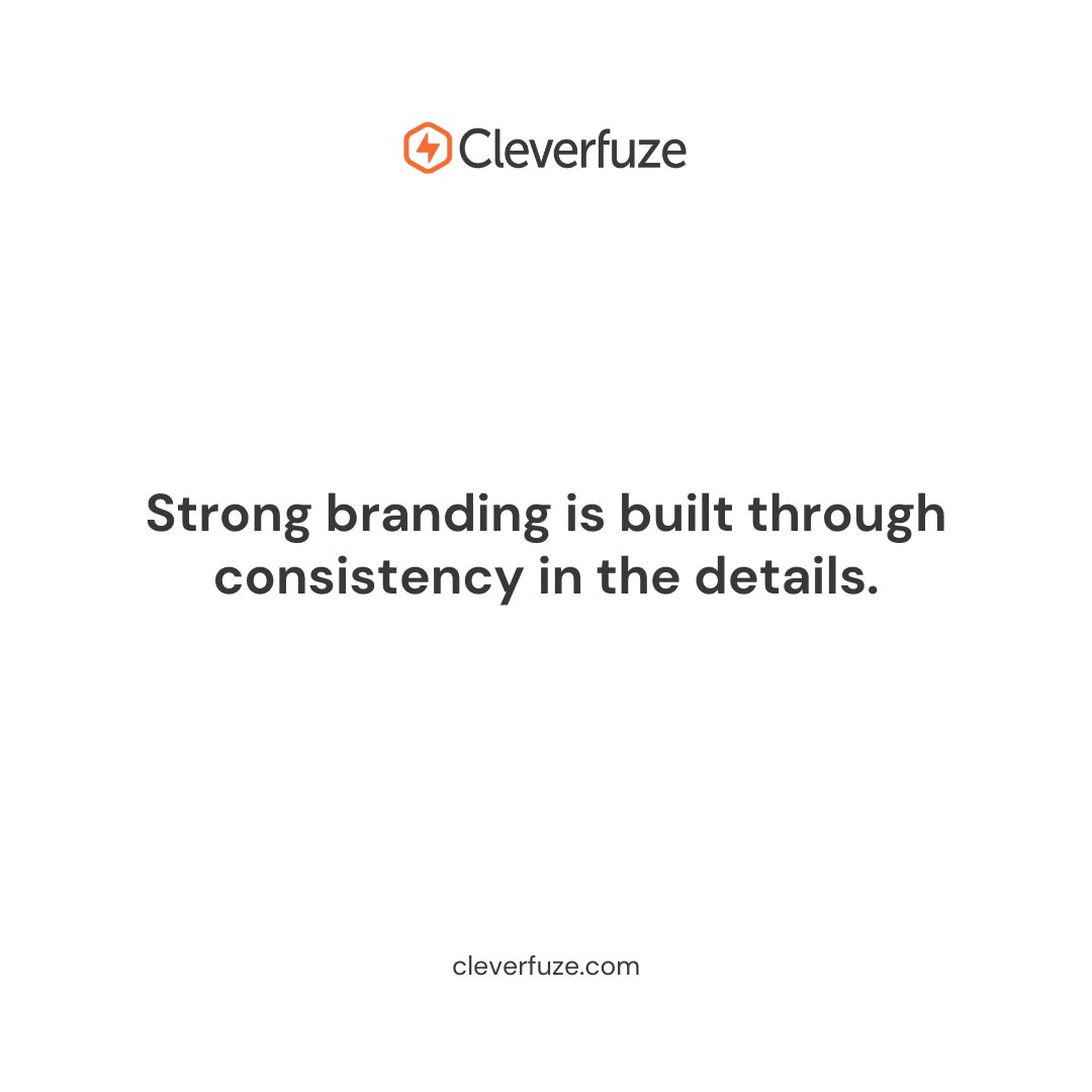 cleverfuze's tweet photo. Good design should feel intentional.

Every branding decision, typography, spacing, layout, color, structure, shapes how a business is perceived.

Strong branding is often built through consistency in the smallest details. https://t.co/kSEx4GG69C
