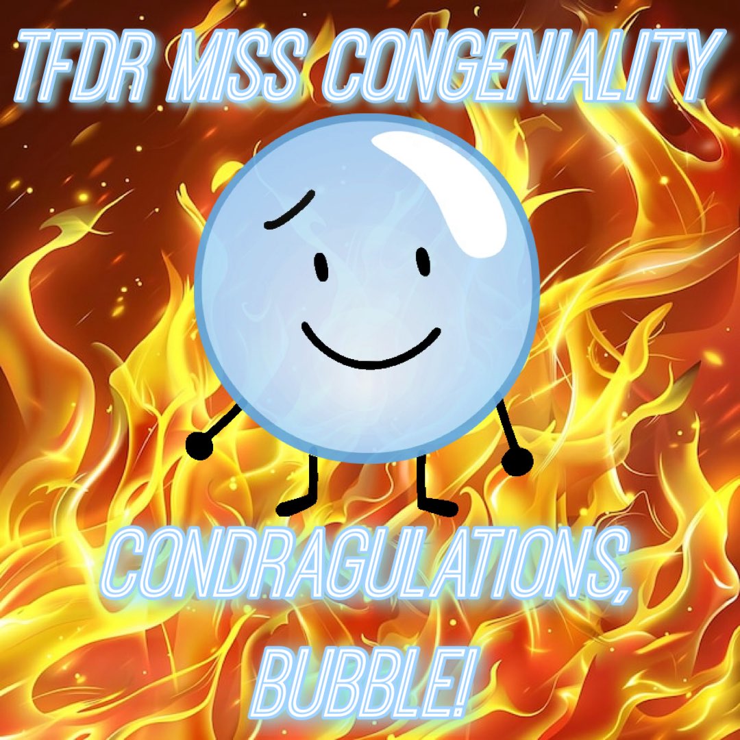 tpopuffball's tweet photo. this week's episode is the reunion episode, so the track records were constant. the pot was stirred, the tea was piping hot, and the shade made the whole room feel breezy! bubble also won the Miss Congeniality title! stay tuned for the finale, where the winner takes all! #bfdi https://t.co/csHM4vV3HE