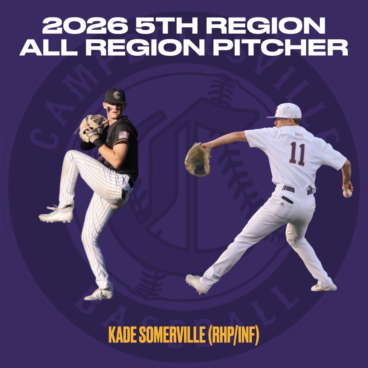 chsbaseball___'s tweet photo. CONGRATULATIONS to Kade Somerville on being named an All Region Pitcher for 2026! https://t.co/UlezCqcdOJ