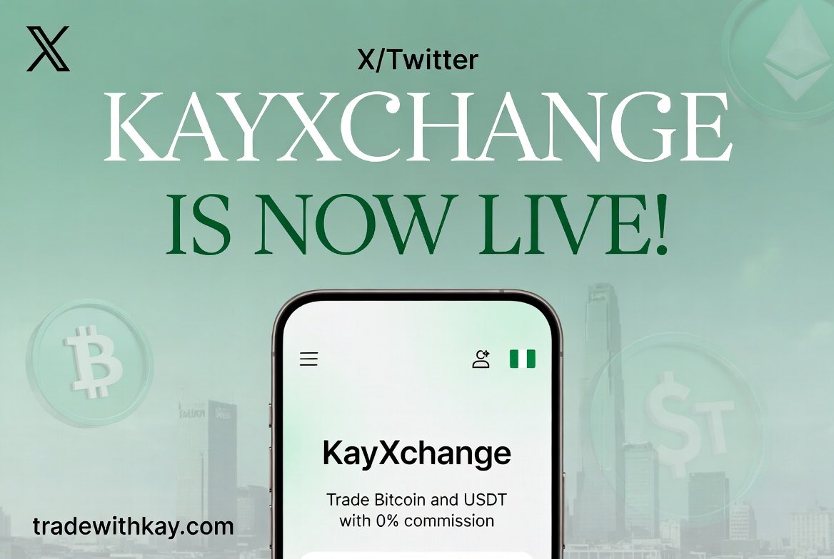 kaydevelopment's tweet photo. 🚀 KayXchange is NOW LIVE!
Nigeria’s Premier Crypto Exchange is officially here.
Trade BTC, USDT, ETH, LTC & XRP to NGN instantly & securely at the best rates.
• Zero hidden fees
• Lightning-fast settlements
• 24/7 support
✅ 3,000+ Happy Clients
✅ 90,000+ Successful Trades
Built for Nigerians, by Nigerians.
Start trading today 👉 https://t.co/rkbPmUjPHT
The future of crypto in Nigeria just got better.
#KayXchange #CryptoNigeria #TradeWithKay #CryptoExchange