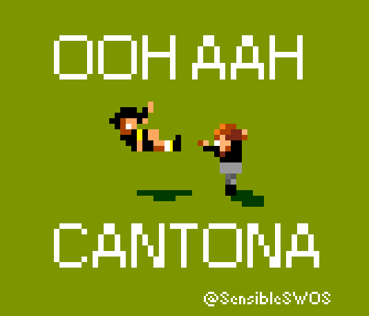 SensibleSWOS's tweet photo. Happy Birthday Eric Cantona
#Cantona #SensibleSoccer #Pixelart #MUFC #ManUtd #legend #SWOS #retrogaming #retrogames #retrogamer #retrogaming #gamersunite #epl #premierleague #premiership #football #90s #manchester https://t.co/f4fzA7OcEM