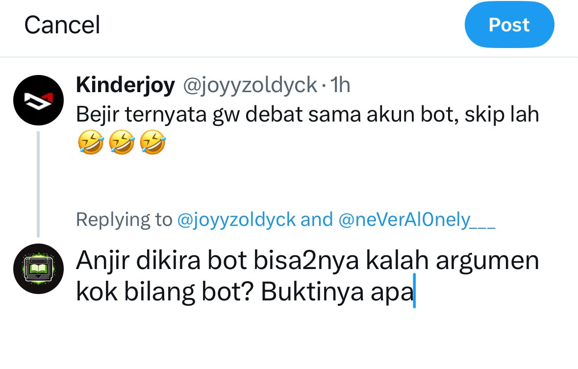PixelLibraryHQ's tweet photo. @joyyzoldyck @neVerAl0nely___ Anjir dikira bot bisa2nya kalah argumen kok bilang bot? Buktinya apa https://t.co/FanfIP00Gv