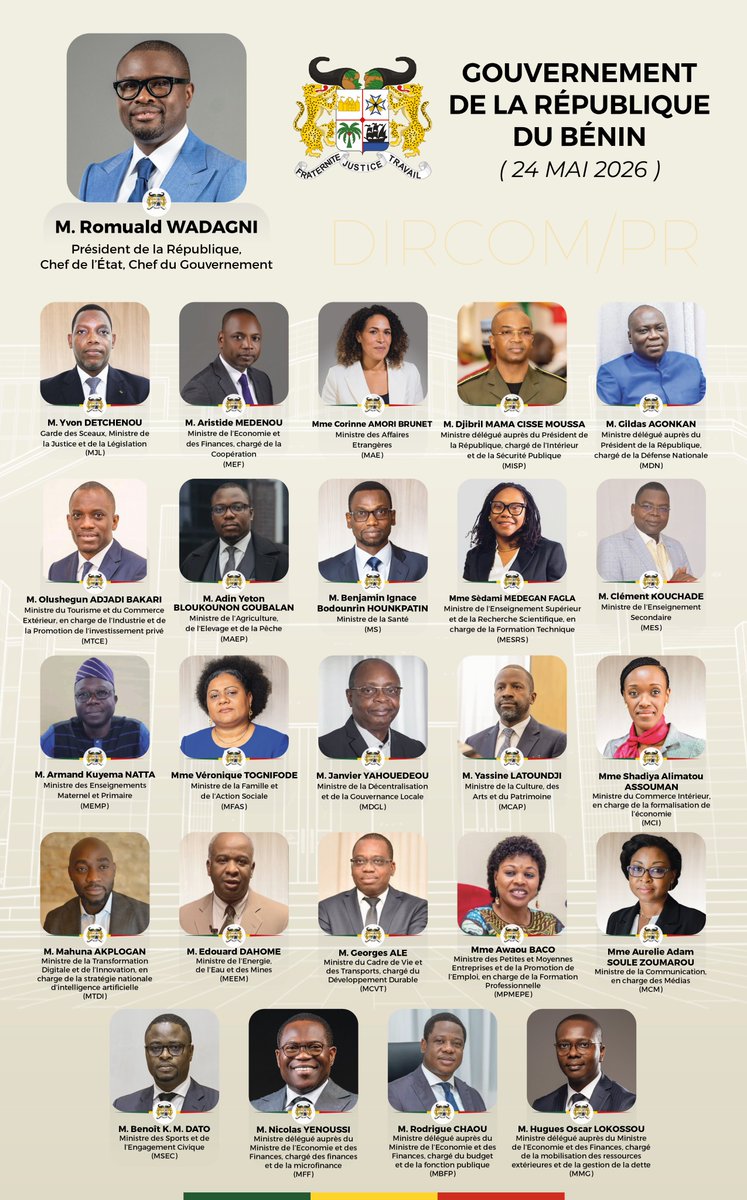 Présidence du Bénin tweet media