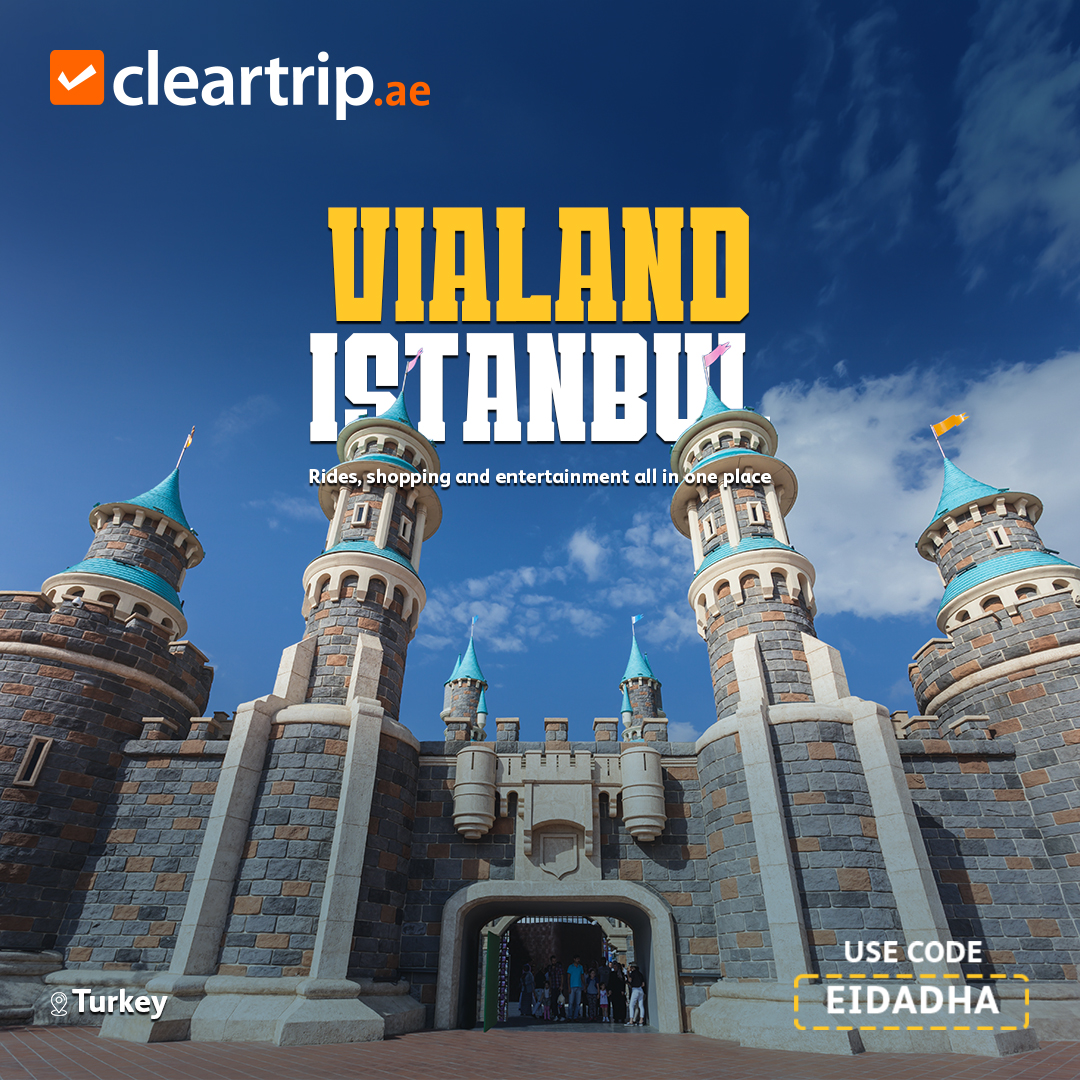 CleartripAE's tweet photo. A little off your fare… changes the whole Eid vibe! Eid joy hits different with up to AED 500 OFF. 🤩🎈
New adventures, new memories, and the kind of moments that actually feel special.
Use code EIDADHA now before the offer ends 🎫 https://t.co/xElNdib7gD