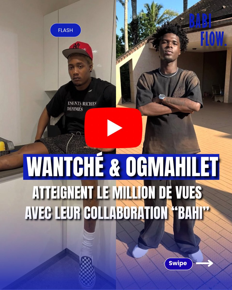 Wantche 🚨 WANTCHÉ & OG MAHILET viennent d’obtenir 1M de vues 🚀 sur leur ...