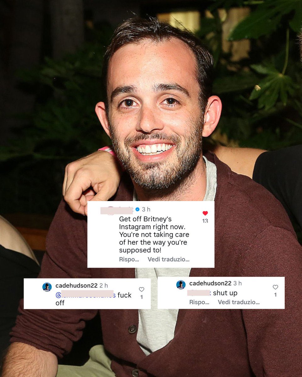 BrltneySWorid's tweet photo. Cade Hudson:

1- His statement after Britney’s detention was awful and implied she can’t take care of herself.
2- He never publicly defends her.
3- Britney’s social media is used to promote his friends.
4- He’s rude to Britney’s fans when they point out the obvious. https://t.co/6HLLweAoG1