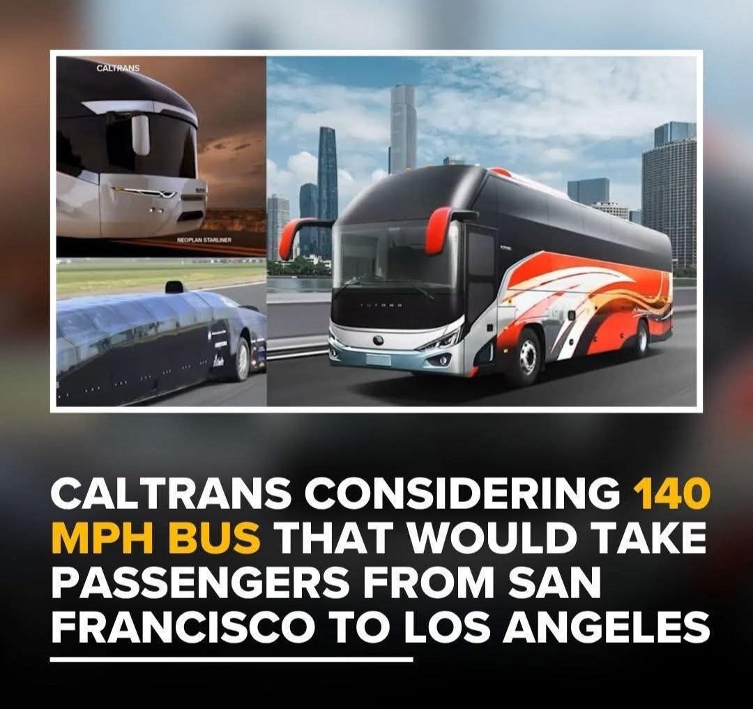 wilsonhlthcoach's tweet photo. “The California Department of Transportation is exploring the idea of a high-speed bus system that could travel between San Francisco and Los Angeles, offering an alternative form of transportation for travelers who frequently move between the two regions.”

In other words....

We took billions of dollars and claimed we needed it for a bullet train to nowhere.

Now we want to take billions more and claim it's for a bullet bus system.

The liberals in CA are voting for the people who are robbing them.