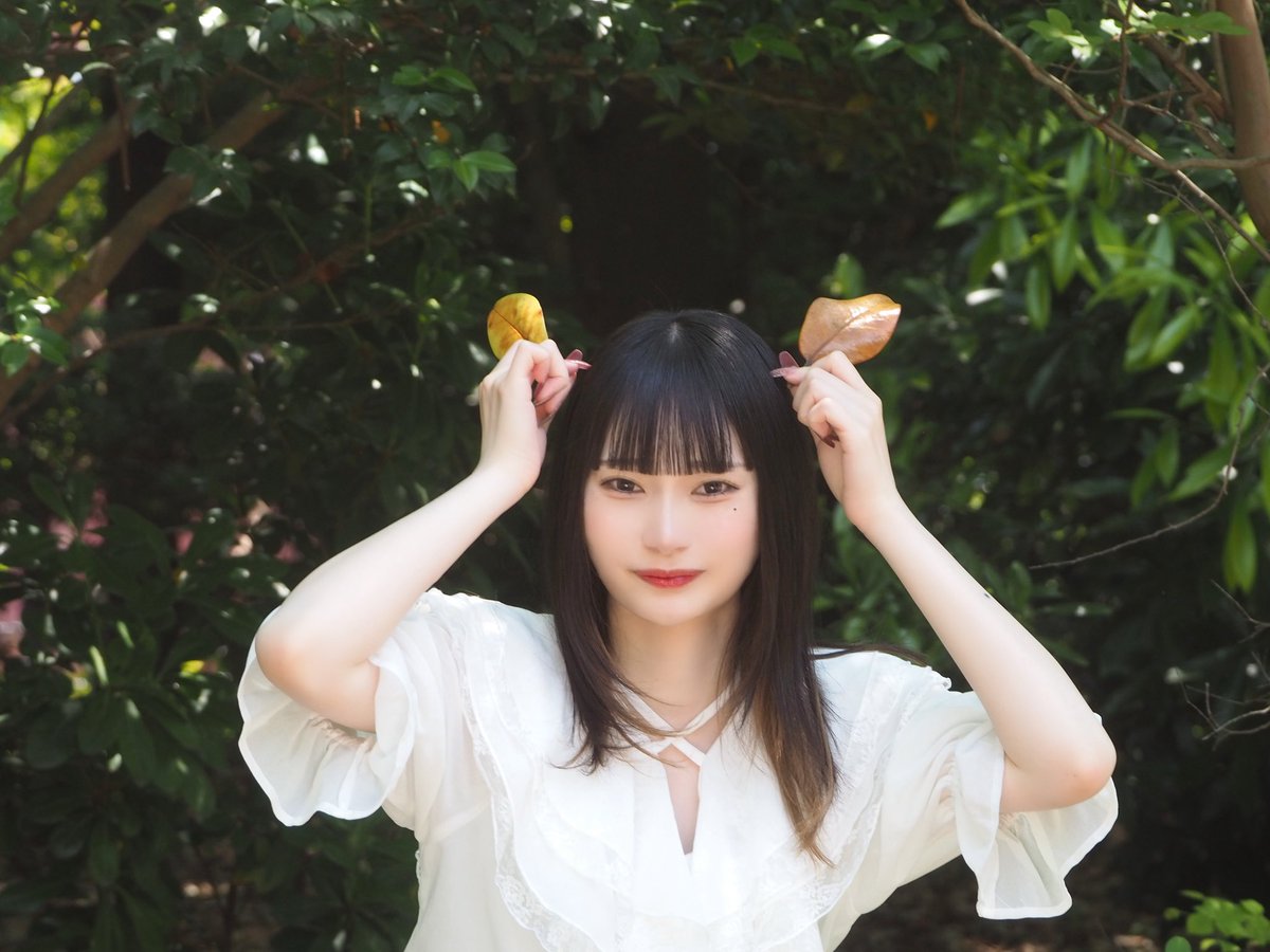 amn_mei_chan's tweet photo. おはよう〜
葉っぱでうさ耳ᕱ⑅︎ᕱ" https://t.co/scuIeMzx26