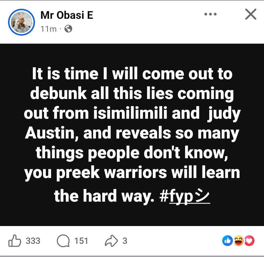 NkyZion's tweet photo. @YulEdochie Mr Obasi is about to let the whole truth out! bring it on!!! https://t.co/1KqO2P5hHp