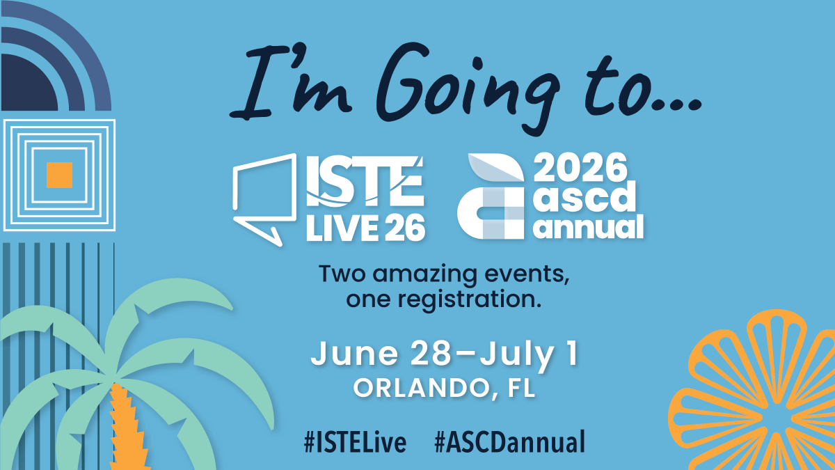 JosephDallyT4T's tweet photo. I’m in for ISTE Live 26 and ASCD Annual. Ready to learn, connect, and bring back practical ideas teachers can actually use right away. Let’s go. #ISTELive #ASCDAnnual https://t.co/Q6nddvNpho