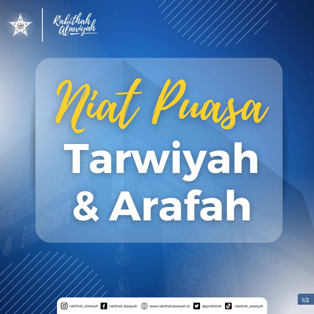 dpprabithah's tweet photo. Niat Puasa Tarwiyah dan Arafah https://t.co/YD5ZZSK7JN